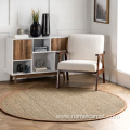 Seagrass natural fiber living room straw area rug